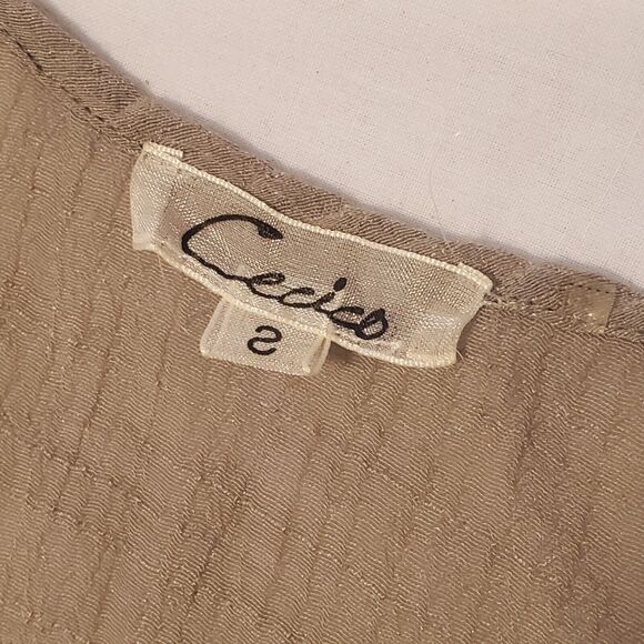 Cecico Dress Size S Romantic w/ Layers of Ruffles Sheer Hi- Low Tiered Layered - Picture 11 of 16